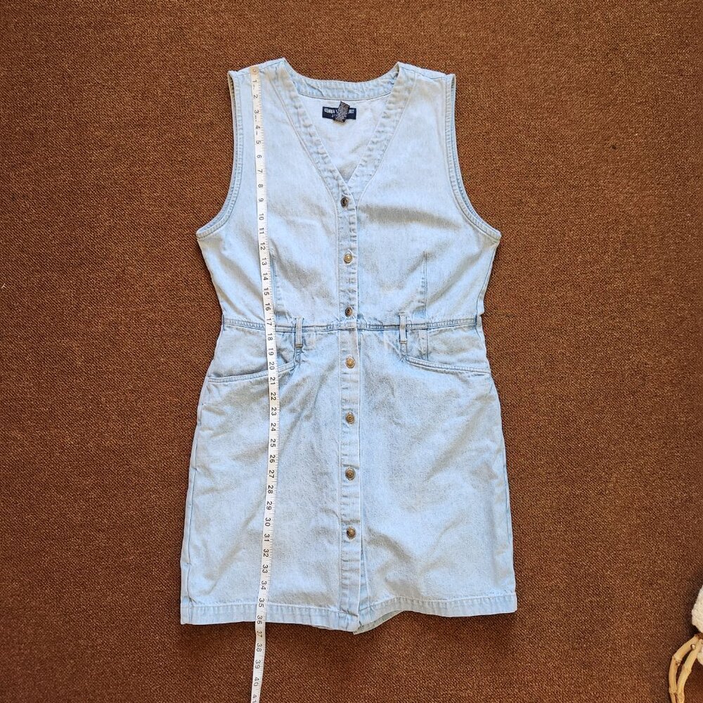 Vintage 90s Gloria Vanderbilt Sleeveless Romper Dress - Picture 9 of 10